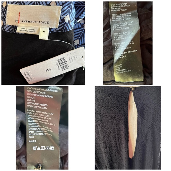 Anthropologie Francesca Balloon Sleeve Black Short Romper - Picture 11 of 11